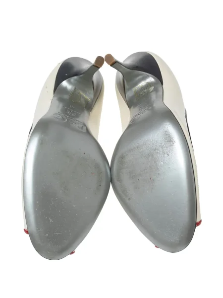 Pantofi cu toc D&g alb