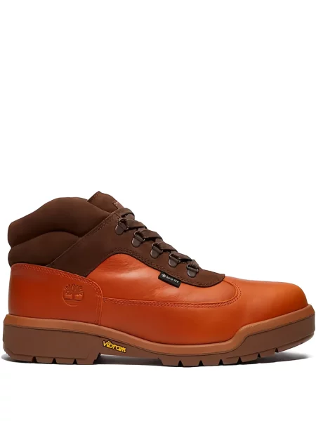 Botine Timberland cu șireturi din dantelă maro