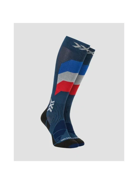 Ponožky na lyže X-Socks Ski Perform Patriot France modré