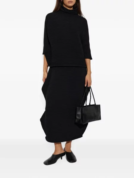 Bluză Pleats Please Issey Miyake negru