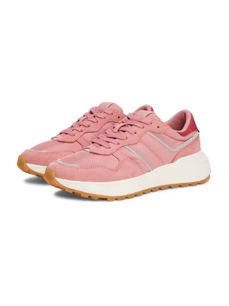Tommy Jeans Superge Tjw Cleated Runner Roza siva