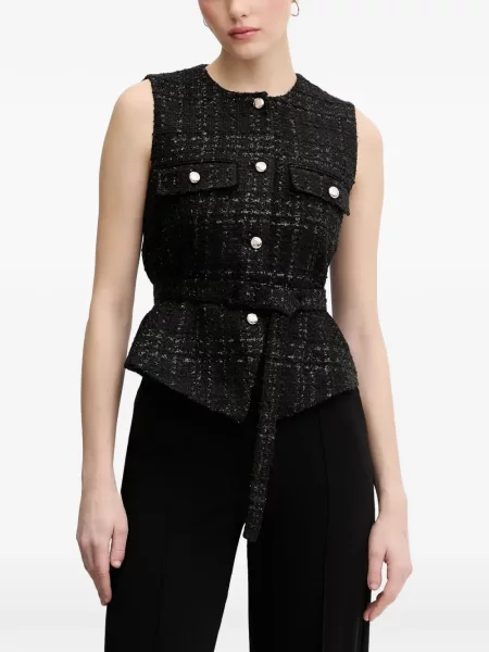 Vestă Joop! din tweed negru