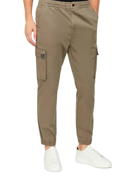 Hlače Calvin Klein bela