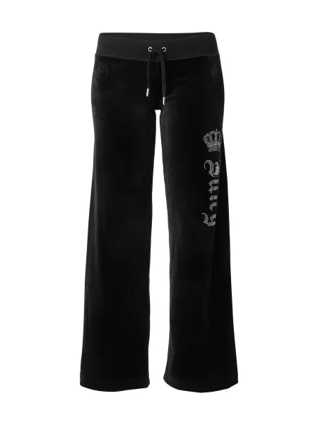 Juicy Couture Hlače Gothic Crown / srebro crna