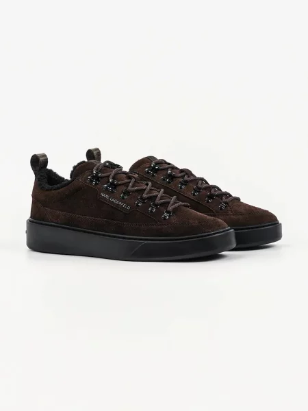 Karl Lagerfeld Flint sneakers pánske semišové hnedá