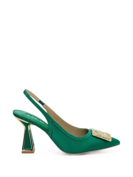 Pantofi cu toc Kat Maconie slingback cu autograf verde