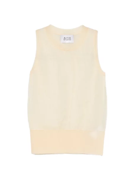Top Alpha Studio z okrągłym dekoltem