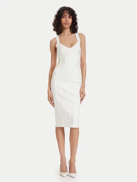 Elisabetta Franchi Rochie cocktail alb