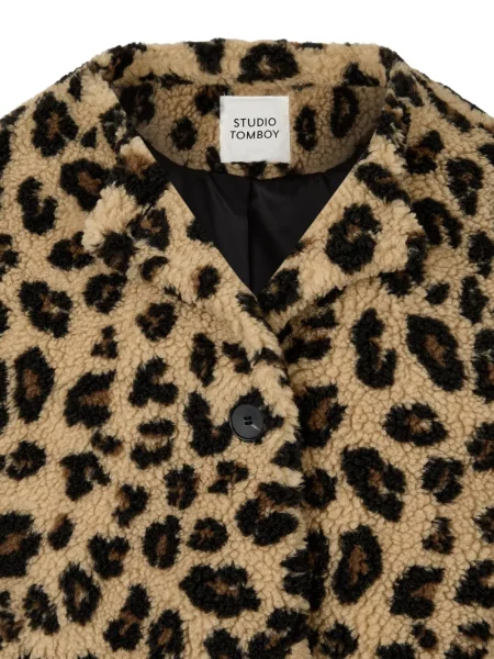 Geacă Studio Tomboy cu glugă cu model leopard