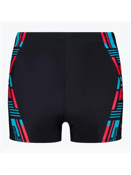 Plavecké šortky Speedo Tech Print black/orange černé