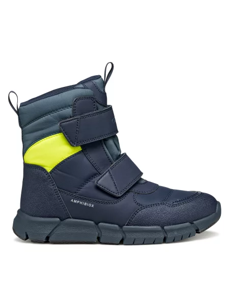 Geox Škornji za sneg J Flexyper B Abx S Mornarsko modra