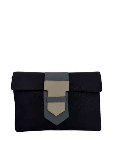 Geantă Delvaux din piele albastru