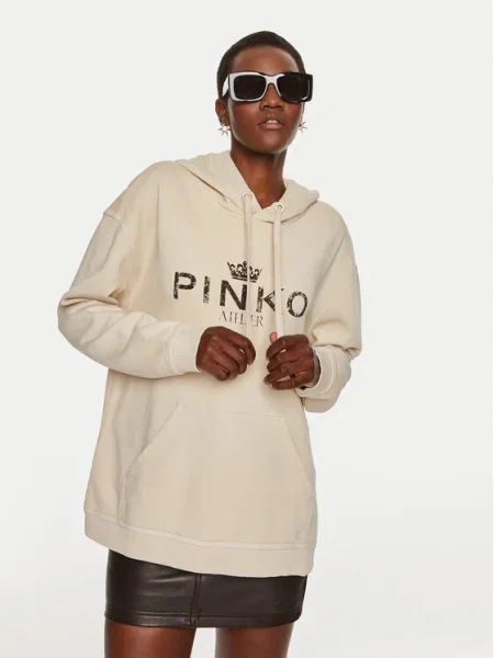 Pinko Bluză Bassani Regular Fit bej