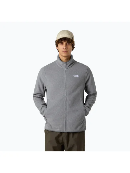 Hanorac din fleece The North Face din fleece gri