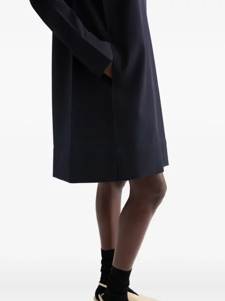 Rochie mini Jil Sander de lână de costum albastru