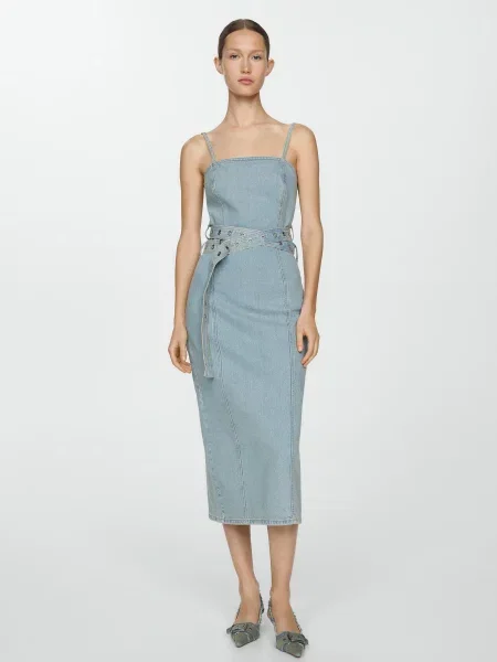 MANGO Сукня міді Джинс 