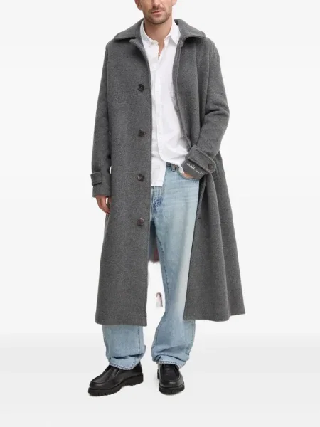 Палто Fiorucci преден джоб сиво