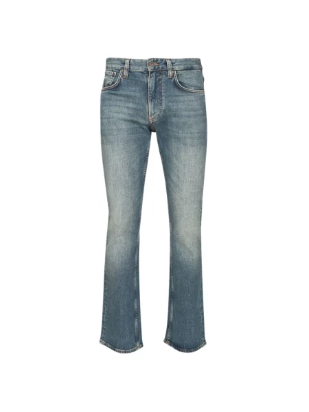 Jeansy straight leg Emporio Armani niebieskie