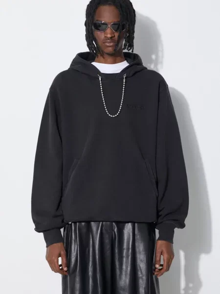 Свитер Ambush с капюшоном с аппликацией черный