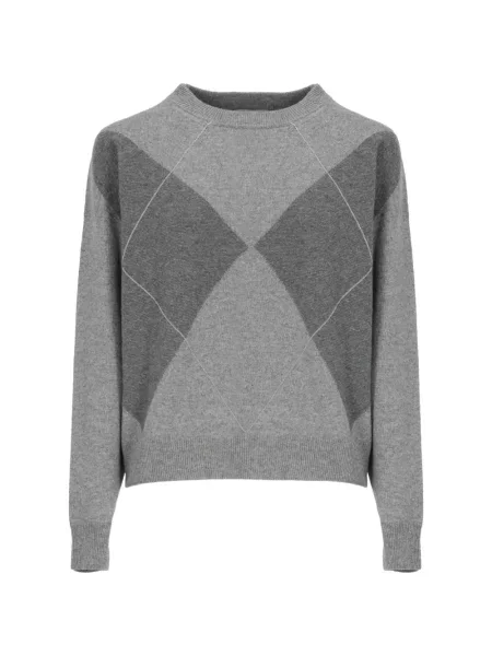 Pulover Peserico cu model argyle gri