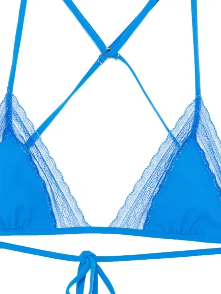 Top Kiki De Montparnasse din dantelă albastru