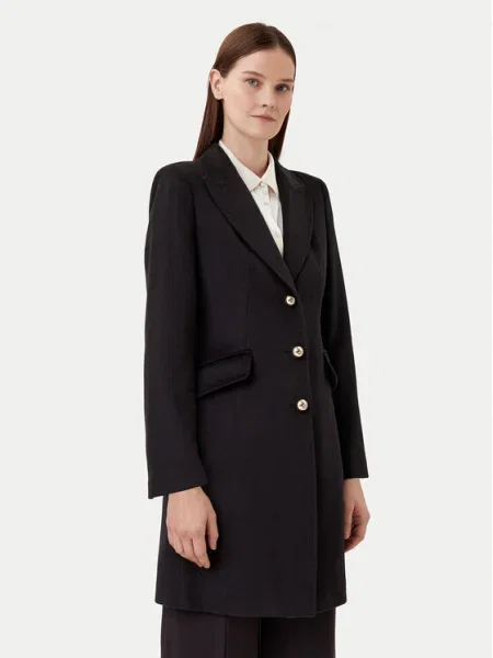 Motivi Palton de lână negru