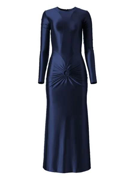 Rochie maxi Moos Studio lungă de costum albastru