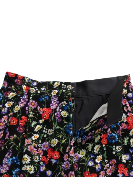 Шорти Dolce & Gabbana на цветя с принт черно
