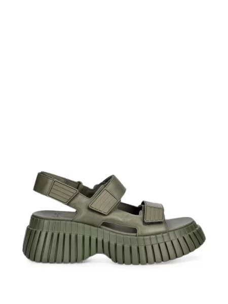 Sandale Camper cu platformă cu bretele verde