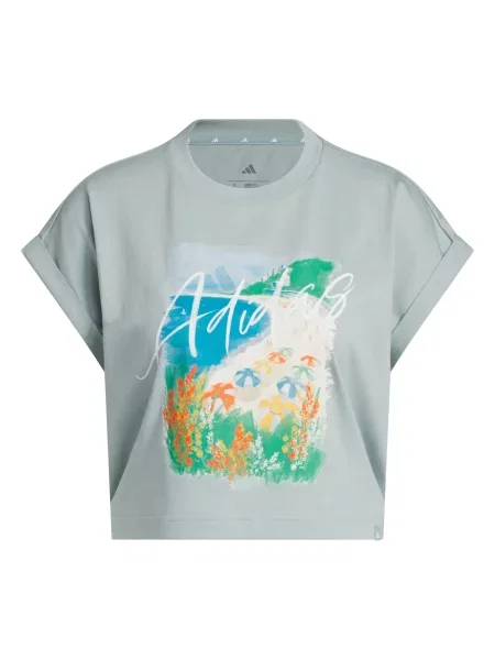 ADIDAS SPORTSWEAR Funkční tričko Summer Romance modrá / pastelově zelená / oranžová bílá