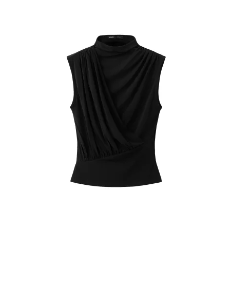 MANGO Top CARMEN' negru