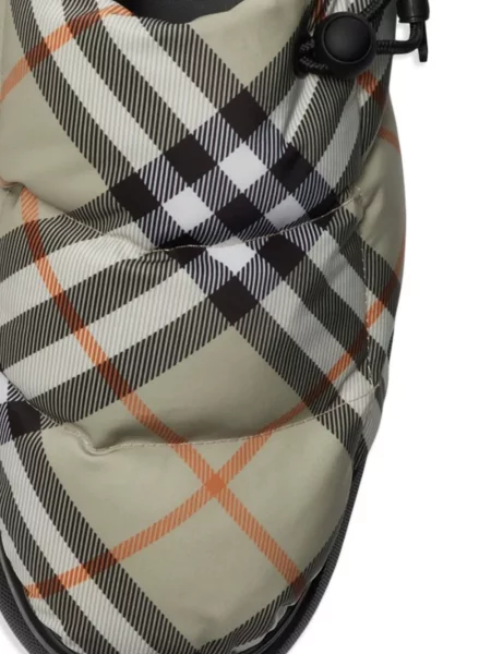 Papuci tip mules Burberry în carouri