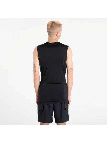 Футболка Nike Pro Dri-Fit Tight Sleeveless Fitness black/white біла
