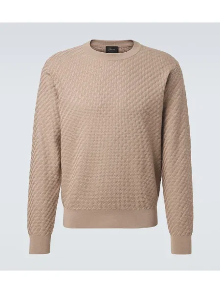 Pulover Brioni de mătase bej