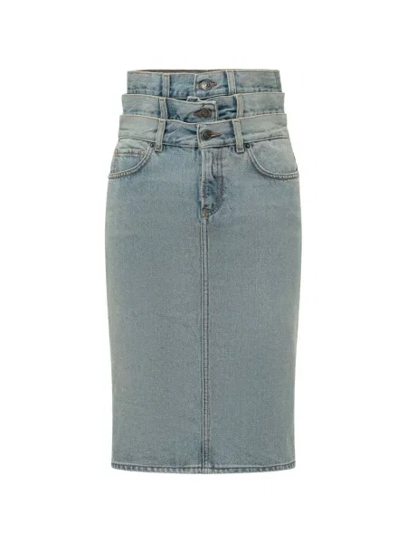 Fustă din denim Fiorucci albastru