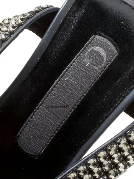 Sandale Gina de cristal negru