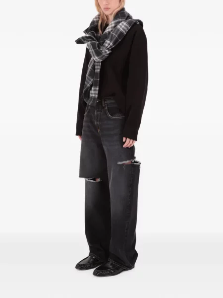 Blugi Icon Denim zdrențuiți negru