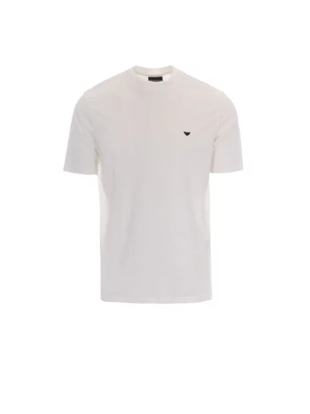 Koszulka Emporio Armani z logo biała