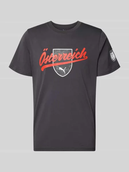 T-shirt z nadrukiem i okrągłym dekoltem Puma Performance