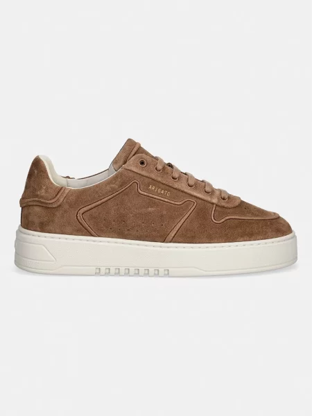 Haftowane sneakersy Axel Arigato zamszowe brązowe