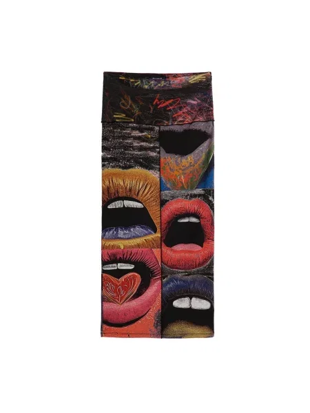 Desigual Fustă albastru / maro / roșu intens negru