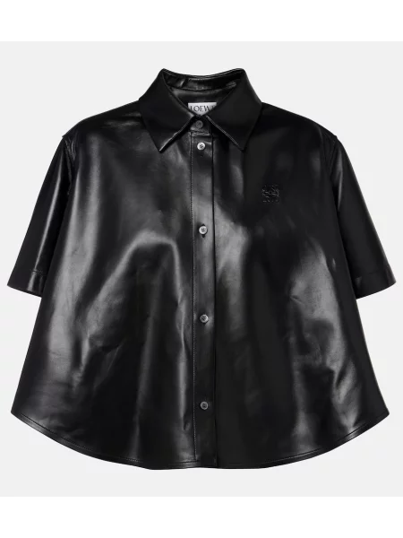 Cămașă Loewe din piele negru