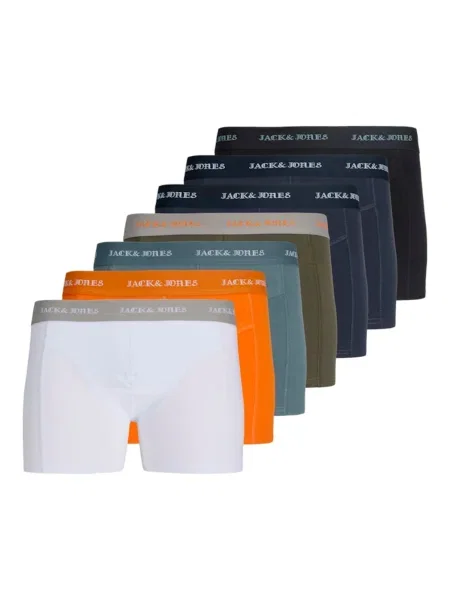 JACK & JONES Boksarice JACMILES mornarska / petrol / oranžna črna