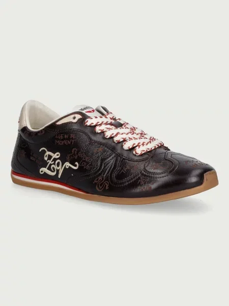 Zadig&Voltaire ZV Dance sneakers dámske kožené hnedá