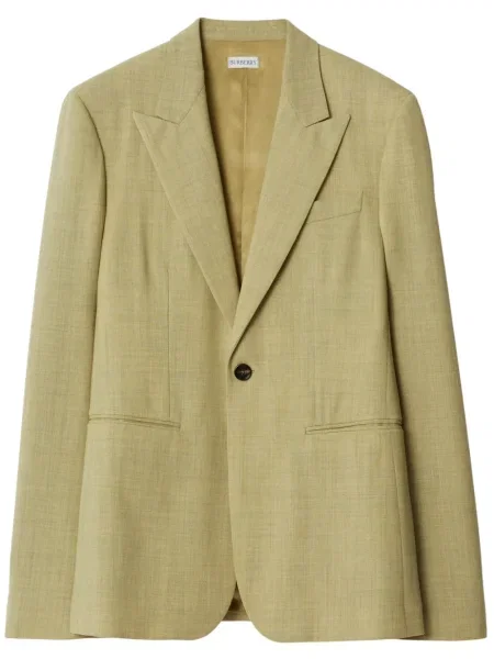 Sacou Burberry de lână verde