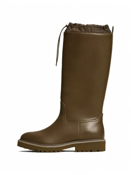 Botine Twinset cu cordon verde