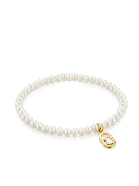 TOUS Zapestnica Camille Bela zlata