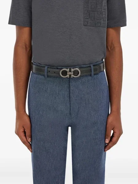 Curea Ferragamo reversibilă negru