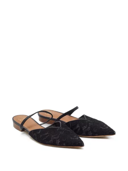 Mules Malone Souliers με δαντέλα μαύρο