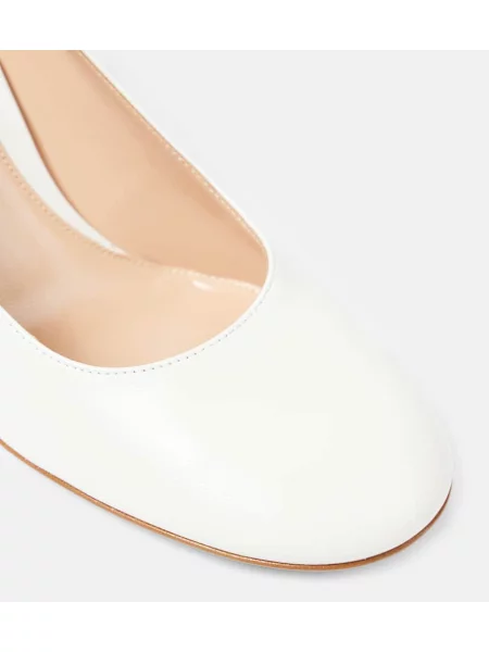 Pantofi cu toc Gianvito Rossi din piele alb